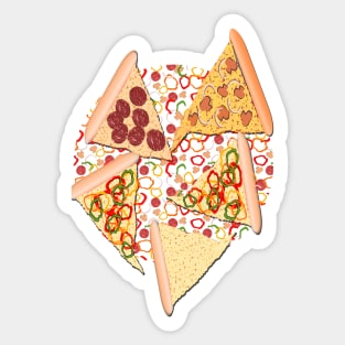 Pizza Pattern No.2 Sticker